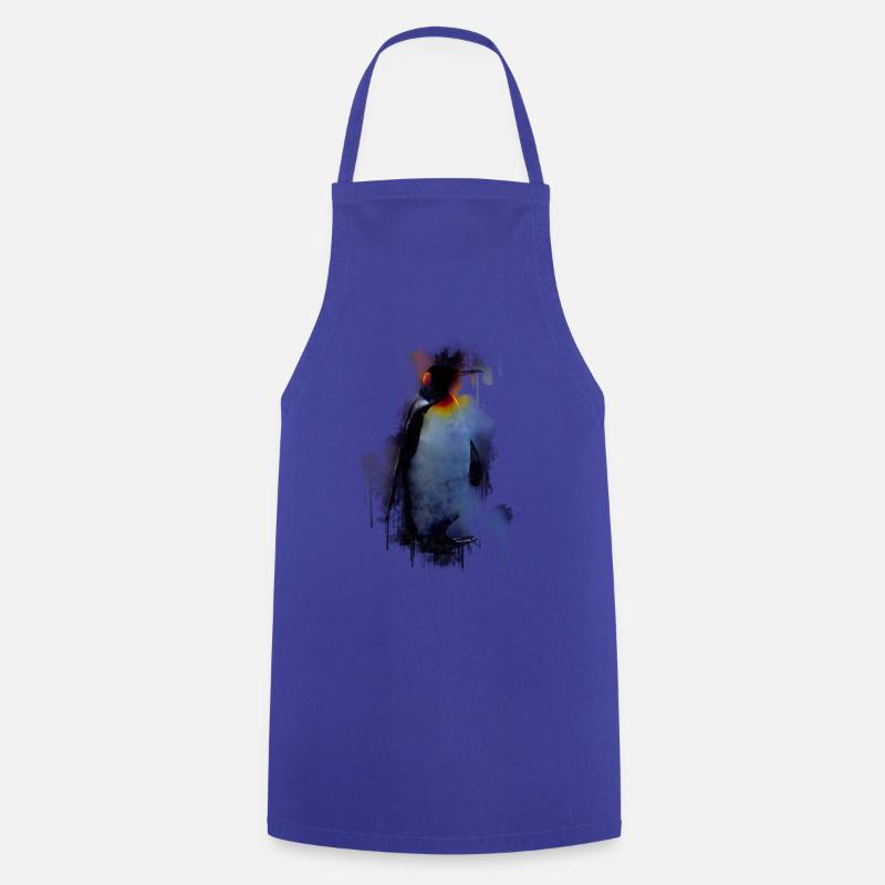 Pinguin eisvogel geschenk shirt - Kochschürze - Royalblau