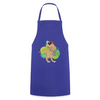 cooler witziger handball trex dino - Kochschürze - Royalblau - Vorne - AI Model Male 185 dark (185cm)