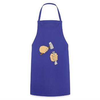 Stonemason Craftsman Gift Shirt - Cooking Apron - royal blue - Front - AI Model Male 185 dark (185cm)