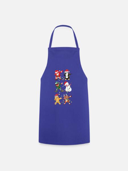 Dabbing Weihnachten Lustiges Motiv Geschenk - Kochschürze - Royalblau