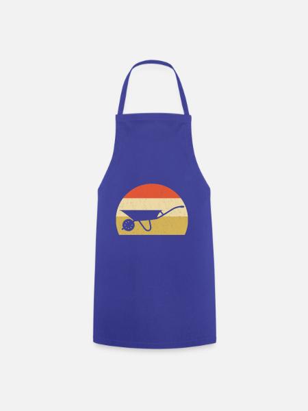 Schubkarre Retro Garten Geschenk - Kochschürze - Royalblau