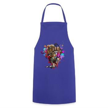 Archery - Cooking Apron - royal blue - Front - AI Model Male 185 dark (185cm)