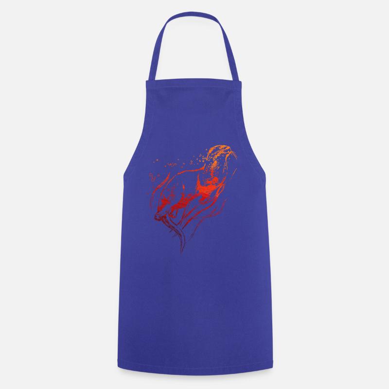 Loutre - Tablier de cuisine - bleu royal