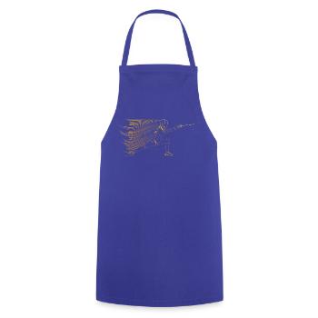 Fencing - Cooking Apron - royal blue - Front - AI Model Male 185 dark (185cm)