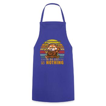 To do List Nothing - Kochschürze - Royalblau - Vorne - AI Model Male 185 dark (185cm)