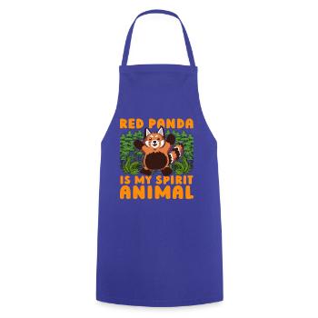Red Panda is my Spirit Animal - Kochschürze - Royalblau - Vorne - AI Model Male 185 dark (185cm)