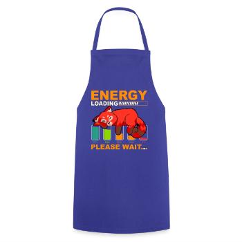 Energy Loading Please wait - Kochschürze - Royalblau - Vorne - AI Model Male 185 dark (185cm)
