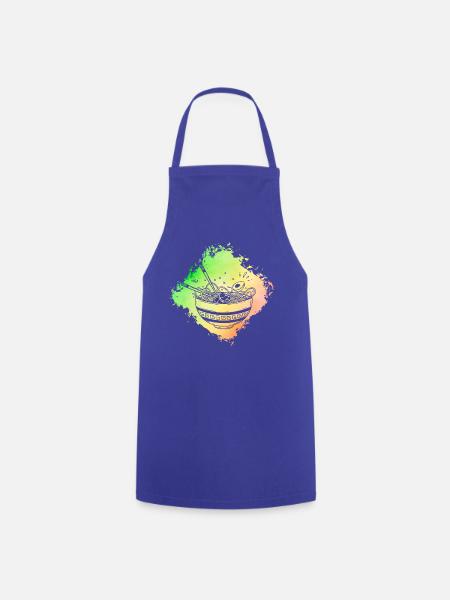 Ramen Retro - Cooking Apron - royal blue