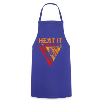 Heat it eat it Ramen - Kochschürze - Royalblau - Vorne - AI Model Male 185 dark (185cm)