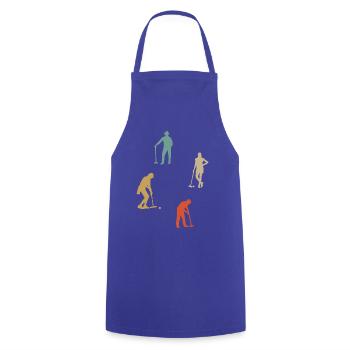 Croquet - Cooking Apron - royal blue - Front - AI Model Male 185 dark (185cm)
