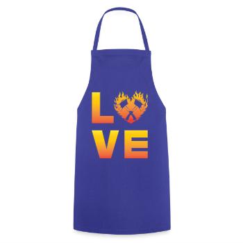 Axe throwing - Cooking Apron - royal blue - Front - AI Model Male 185 dark (185cm)