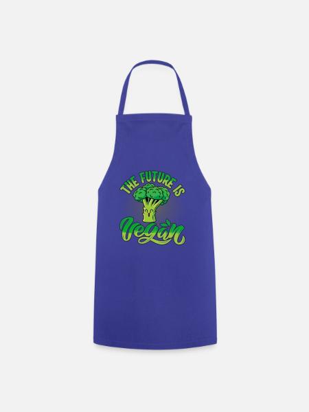 The future is vegan - Kochschürze - Royalblau