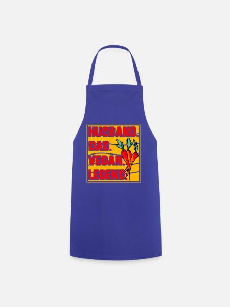 Husband Dad Vegan Legend - Kochschürze - Royalblau