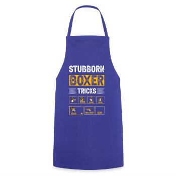 Stubborn Boxer Tricks - Kochschürze - Royalblau - Vorne - AI Model Male 185 dark (185cm)