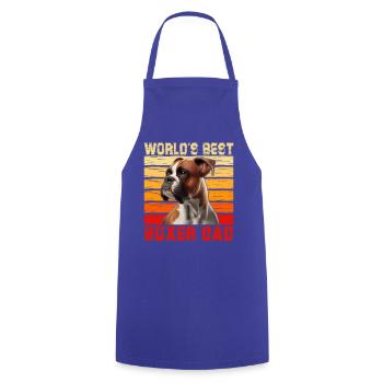 World's best Boxer Dad - Kochschürze - Royalblau - Vorne - AI Model Male 185 dark (185cm)
