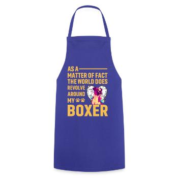 Boxeur - Tablier de cuisine - bleu royal - Devant - AI Model Male 185 dark (185cm)