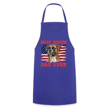 Best Boxer Dad Ever - Cooking Apron - royal blue - Front - AI Model Male 185 dark (185cm)