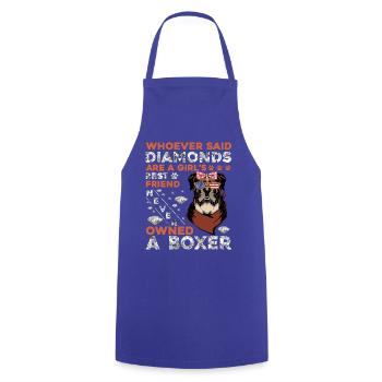 Boxeur - Tablier de cuisine - bleu royal - Devant - AI Model Male 185 dark (185cm)