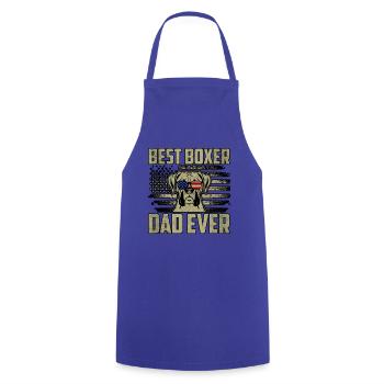 Best Boxer Dad Ever - Cooking Apron - royal blue - Front - AI Model Male 185 dark (185cm)