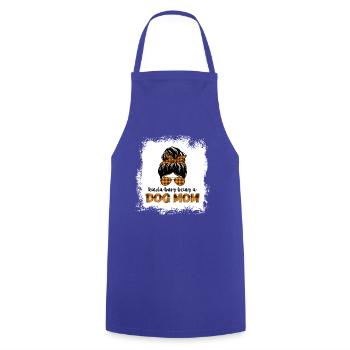 kinda busy being a dog mom Boxer - Cooking Apron - royal blue - Front - AI Model Male 185 dark (185cm)