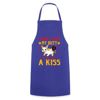 Je n’ai pas pété mon cul a soufflé un baiser bouledogue français - Tablier de cuisine - bleu royal - Devant - AI Model Male 185 dark (185cm)