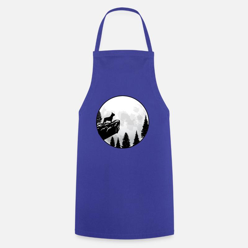 Bouledogue français - Tablier de cuisine - bleu royal