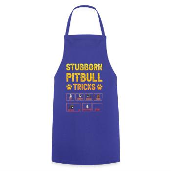 Astuces de pitbull tenaces - Tablier de cuisine - bleu royal - Devant - AI Model Male 185 dark (185cm)