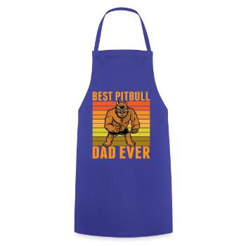 Best Pitbull dad ever - Cooking Apron - royal blue - Front - AI Model Male 185 dark (185cm)
