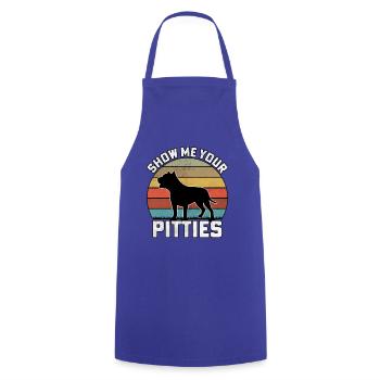 Montrez-moi vos pitties - Tablier de cuisine - bleu royal - Devant - AI Model Male 185 dark (185cm)