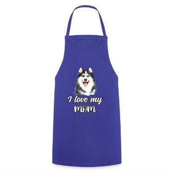 J’aime ma maman - Tablier de cuisine - bleu royal - Devant - AI Model Male 185 dark (185cm)