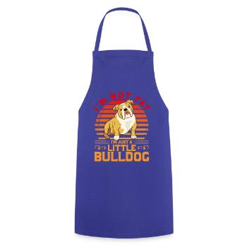 I'm not fat I'm just a little bulldog - Cooking Apron - royal blue - Front - AI Model Male 185 dark (185cm)