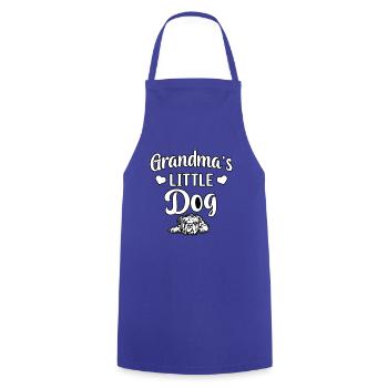 Grandma's little dog - Kochschürze - Royalblau - Vorne - AI Model Male 185 dark (185cm)