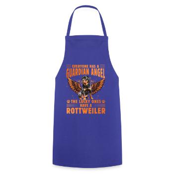 Guardian Angel Rottweiler - Cooking Apron - royal blue - Front - AI Model Male 185 dark (185cm)