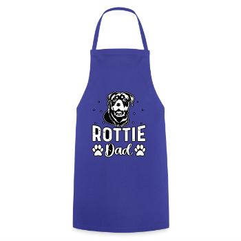 Rottie Dad - Kochschürze - Royalblau - Vorne - AI Model Male 185 dark (185cm)