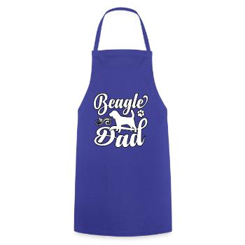 Beagle dad - Cooking Apron - royal blue - Front - AI Model Male 185 dark (185cm)