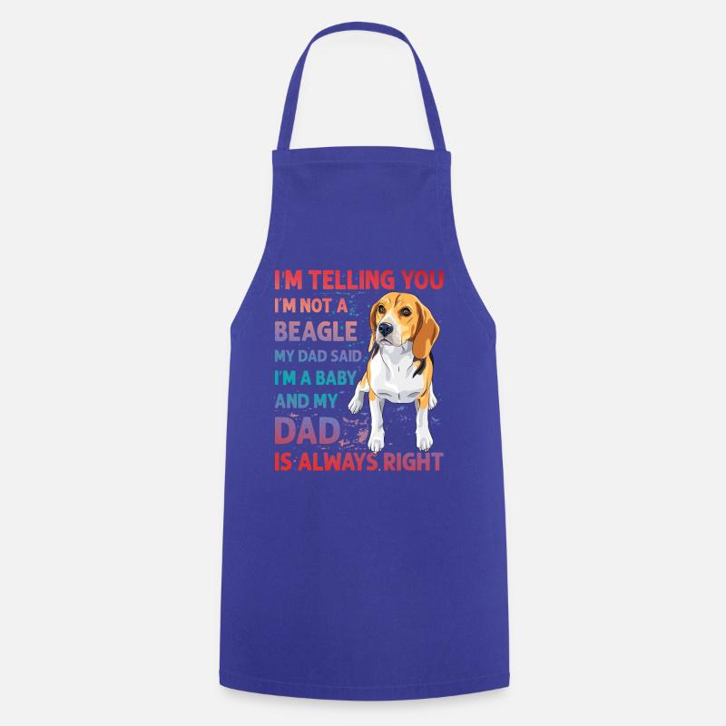Beagle Lustiger Spruch - Kochschürze - Royalblau