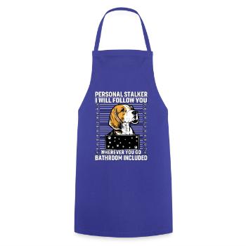 Beagle Personal Stalker - Cooking Apron - royal blue - Front - AI Model Male 185 dark (185cm)