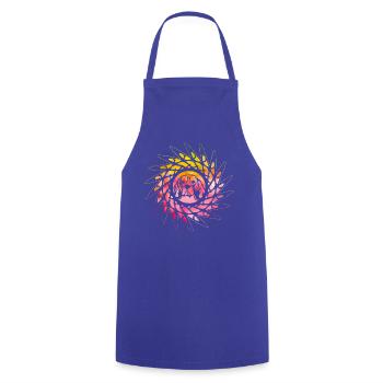 Beagle Dog - Cooking Apron - royal blue - Front - AI Model Male 185 dark (185cm)