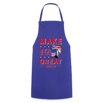 Make 4th of July great again - Cooking Apron - royal blue - Front - AI Model Male 185 dark (185cm)