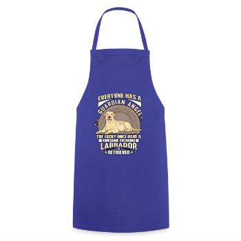 Labrador Funny Saying - Cooking Apron - royal blue - Front - AI Model Male 185 dark (185cm)
