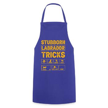 Stubborn labrador tricks - Cooking Apron - royal blue - Front - AI Model Male 185 dark (185cm)