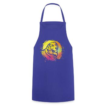 Labrador Retro - Cooking Apron - royal blue - Front - AI Model Male 185 dark (185cm)
