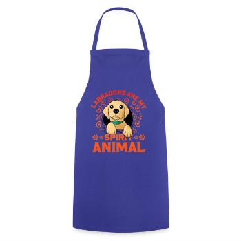 Les labradors sont mon animal spirituel - Tablier de cuisine - bleu royal - Devant - AI Model Male 185 dark (185cm)