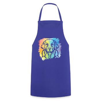 Labrador Retro - Cooking Apron - royal blue - Front - AI Model Male 185 dark (185cm)