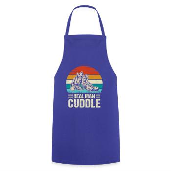 Vrai Homme Câlin Jiu-Jitsu - Tablier de cuisine - bleu royal - Devant - AI Model Male 185 dark (185cm)