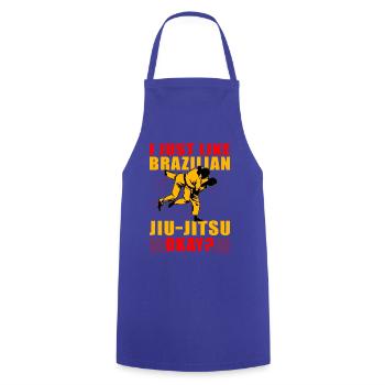 J’aime juste le jiu-jitsu brésilien, d’accord ? - Tablier de cuisine - bleu royal - Devant - AI Model Male 185 dark (185cm)