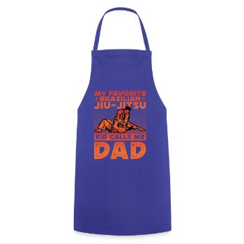 Mon enfant de jiu-jitsu brésilien préféré m’appelle papa - Tablier de cuisine - bleu royal - Devant - AI Model Male 185 dark (185cm)