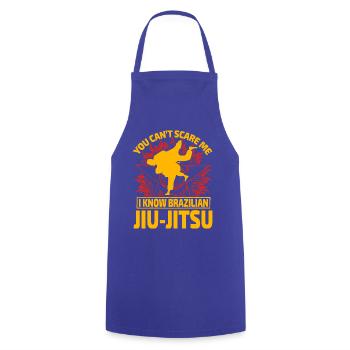 You can't scare me I know Brazilian Jiu-Jitsu - Kochschürze - Royalblau - Vorne - AI Model Male 185 dark (185cm)