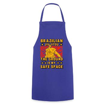 Brazilian Jiu-Jitsu the ground is my safe space - Kochschürze - Royalblau - Vorne - AI Model Male 185 dark (185cm)