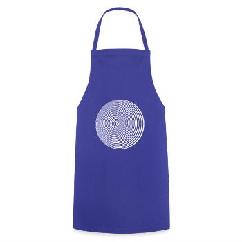 circle illusion hypnosis optical illusion lsd part - Cooking Apron - royal blue - Front - AI Model Male 185 dark (185cm)